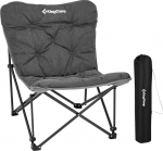KingCamp Lindon Relax Camping Chair Butterfly Tool Lounge Chair Teras 136 kg Slate Grey