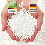 Green Bean &copy; paisutatud pol&uuml;st&uuml;reeni (EPS) helmed, k&otilde;rgeim Premium kvaliteet, t&auml;itepakend, oakoti t&auml;itmine, pol&uuml;st&uuml;reenpallid