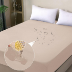 ohano veekindel madratsikaitse, 180 x 200 cm paigaldatud lina, veekindel ja hingav madratsikattevaip, inkontinentsi madratsi pealiskate, niiskuskaitse, paigaldatud lina, k&otilde;ikidele aastaaegadele, khaki v&auml;rvi