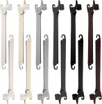 TENDEEVOLUTION - Paar Armst&uuml;tzen f&uuml;r Fallarmmarkisen 100% Aluminium, 50 ja 70 cm, Markisenarme f&uuml;r Balkone, Arme f&uuml;r Au&szlig;enmarkisen (SCHWARZ 50 cm)