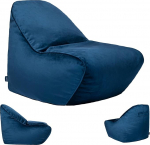 Loft 25 Gaming Bean Bag XXL t&auml;iskasvanutele - Ergonoomiline sisetool t&auml;idisega 100 x 100 x 80 cm, vastupidav ja mugav Bean Bag tugitool elutoas, valmistatud ELis (Velvet kangas, Pacific)