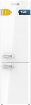 Cecotec Retro Combi k&uuml;lmik 250 L Bolero CoolMarket Combi Origin 250 NF White E, energiat&otilde;hususe klass E, Total No Frost, Fasta Cooling, Multi Airflow, Himidity Box, Door Alarm, 54 x 68,8 x 186,5 cm.