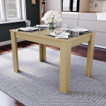 Vida Designs Medina 4-kohaline s&ouml;&ouml;gilaud MDF ristk&uuml;likukujuline kaasaegne k&ouml;&ouml;gi s&ouml;&ouml;gitoa m&ouml;&ouml;bliosa Tammepuust