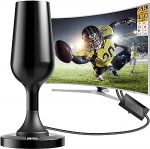 DVBT2 antenn koos v&otilde;imendiga siseantenn, DVBT antenn, HDTV siseantenn telerite jaoks tugeva magnetilise alusega - toetab 4K 1080P - k&otilde;ik telerid DAB/UHF/VHF