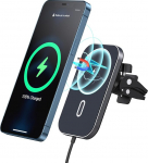 BHHB 15 W magnetiline traadita mobiiltelefoni hoidja, autolaadija, &uuml;hildub Mag-Safe &otilde;huventilaatori autohoidjaga, kiirlaadija, traadita laadija, 360&deg; p&ouml;&ouml;ratav rakendus iPhone 16/15/14/13/12 Pro Max Plus'ile