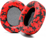 WC t&auml;iustatud asendusk&otilde;rvapadjad Steelseries Arctis Nova Pro juhtmevabale seadmele Wicked Cushions | Parem vastupidavus, paksem, pehmem nahk ja heliisolatsioon | Red Camo