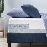 Zinus Mattress 90 x 200 cm - Hardness H3-H4 - Height 25.5 cm - Oeko-Tex Certified - Cooling Gel Mattress Made of Memory Foam