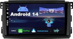 SXAUTO Android 12 IPS Autoradio Sobib Benz Smart Fortwo 451 (2005-2010) - Sisseehitatud Carplay/Android Auto - Kaameravaba - 2G + 32G - Juhtrattajuhtimine DAB WiFi Fast Boot 4G BT5.0-2 DIN 9 Tolline