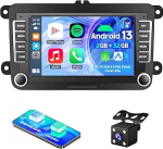Android 13 Autoradio 7-tolline VW Golf 5 6 Polo Passat Touran Jetta, 2DIN, Sobib Apple Carplay Android Auto koos Bluetooth FM RDS Navi GPS WiFi Roolijuhtimine Tagurduskaamera DAB+ mikrofoniga