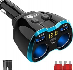 USB C autolaadija sigaretis&uuml;&uuml;taja jagur adapteri jagur