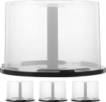 PRETYZOOM 4 St&uuml;ck Aufbewahrungsbox f&uuml;r CDs, DVDs, Organizer f&uuml;r Musik und Filme, Kapazit&auml;t Design und robust, einfacher Zugriff auf die B&uuml;ro-Discs