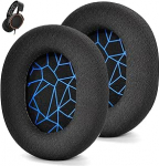 Mustad k&otilde;rvapadjad SteelSeries Arctis 1/3/5/7/7+/7P/7P+/7X/7X+/9/9X/Pro/Prime, m&auml;ngukomplektide k&otilde;rvapadjad, suure tihedusega pehmem m&auml;luvaht k&otilde;rvapadjad, t&auml;iustatud k&otilde;rvaklappide k&otilde;rvapadjad
