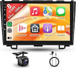 8 s&uuml;damikud 6+128G Android autoraadio Honda CRV 2007-2011 9-tolline traadita Carplay raadio koos Android auto peeglilinkiga Bluetooth FM/RDS/EQ/DSP WiFi GPS navigatsiooniga tagurduskaamera