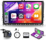 8 Core 6+128G 7-tolline Android autoraadio VW Golf 5 6 Passat Polo Tiguan Touran Caddy Skoda Seat 52 Pin ISO Wireless Carplay Android Car WiFi GPS Mirror Link Bluetooth FM/RDS/DSP SWC tagurdamine