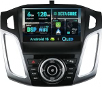 SXAUTO - 6G + 128G - Android 13 IPS autoraadio Ford Focusile (2012-2017) - Sisseehitatud Carplay/Android Car/DSP - LED kaamera + MIC - DAB roolijuhtimispult kiire boot 360-CAM WiFi - 2 DIN 9 tolliga