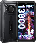 Blackview BV6200Pro 13000mAh Outdoor Smartphone, 98DB Lautsprecher Outdoor Handy Ohne leping, 18GB+128GB/2TB, Android 14, 6.56 "HD+ Baustellenhandy, 13MP/Dual 4G/OTG/GPS/NFC/Fingerabdruck Entsperrung