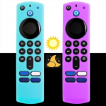 Silikon-Schutzh&uuml;lle f&uuml;r Smart HD-Streaming 3. Generatsioon. 4K-Fernbedienung, rutschfest, waschbar, mit Umh&auml;ngeband, 2 St&uuml;ck