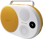Polaroid P4 muusikam&auml;ngija (kollane) - v&otilde;imas suure ruumi traadita Bluetooth-k&otilde;lar, mis on laetav ja millel on kaks stereopaaristust