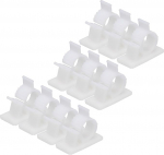 hankekaart 30 St&uuml;ck selbstklebende Kabel-Management-Clip PE Kabelklemmen 13-16 mm verstellbar f&uuml;r USB-Kabel, Mauskabel, Netzwerkkabel, Wei&szlig;