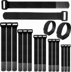 20 tk Velcro kaabli rihmad Isekleepuvad Velcro kaabli sidemed Reguleeritavad Velcro rihmad Vabastatavad konks ja silmus kaabli rihmad erinevate v&otilde;rgukaablite jaoks