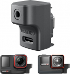 CYNOVA ACE PRO 2 mikrofoniadapter Insta360 jaoks, &uuml;hildub Insta 360 Ace Pro Support Capture Audio 3.5 mm USB-C port Action Camera Insta 360 ACE Pro 2 tarvikud