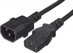 PremiumCord kps5 IEC 320 Female to Male IEC 320 pikenduskaabel IEC 320 C13 C14 to C14 toitejuhe Must (6 tk)