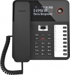 Gigaset Desk 800A juhtmega telefon koos automaatvastajaga - Kolmeribaline LCD-ekraan - 5-suunaline navigeerimisnupp - Vabak&auml;e funktsioon - MFV v&otilde;i impulssvalik must [Saksa versioon]