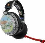 Skullcandy PLYR juhtmevaba multiplatvormiline m&auml;ngukomplekt Xboxi, PlayStationi ja PC jaoks, t&auml;iustatud helitaju, 24 tundi aku kestvust, AI Micro - Street Fighter Edition