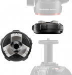 Manfrotto XCHANGE alus, kiirlahendusalus, universaalne 3/8-tolline keermega, kuni 20 kg, &uuml;hildub XCHANGE plaadi ja XCHANGE peadega, foto- ja videotehnika jaoks.
