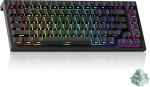 Akko TAC75 Rapid Trigger Gaming Keyboard, juhtmega Hall Effect Magnetic Switch, 75% US Layout, 8000Hz Sampling Rate, PBT Keycaps for Mac/Windows (Glossy Black, Glare Magnetic Switch)