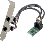 I/O Crest M.2 (B & M-Key) PCIe liides &Uuml;heportiline Gigabit Ethernet moodul NIC RealTek RTL8111H kiibistikomplekt