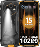 Ulefone RugKing 4 Pro v&auml;litingimustes kasutatav mobiiltelefon ilma lepinguta AI vastupidav nutitelefon, 10200 mAh aku 16GB + 128GB/SD-2TB, 48MP 6.56 tolli 120Hz Android 15, 120LM Super Torch/3 kaardipesa/IP68/IP69K/OTG