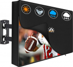 Zettum Hingedega TV-kate 40-43-tollistele teleritele - veekindel ja raskeveokite kaitsekate, 600D PU Oxford koos t&otilde;mblukuga ja kokkupandava funktsiooniga TV-kate v&auml;ljas