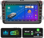 Android autoraadio koos navigatsiooniekraaniga VW Golf 5 6 Seat Passat Sharan Tiguan, traadita Android auto 8 Core 4G + 64G Golf Radio Carplay, 8-tolline VW Polo T5 Caddy raadio Bluetooth RDS FM GPS DAB+, 8-tolline VW Polo T5 Caddy raadio Bluetooth R ...