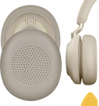 Geekria QuickFit asendusk&otilde;rvaklapid Jabra Evolve2 65 UC, 65 MS, 40 UC, 40 MS, Elite 45h k&otilde;rvaklappidele, k&otilde;rvapadjad, remonditarvikud (beež)