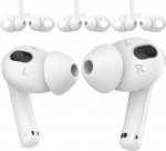 AhaStyle 3 paari AirPods 3 Silikoonist k&otilde;rvaklapid Anti Slip ei sobi laadimiskohvrisse, mis &uuml;hildub Apple AirPods 3 2021 (3 paari suur, valge)