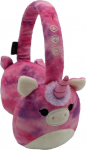 Squishmallows Lola The Unicorn Plush Bluetooth-k&otilde;rvaklapid sisseehitatud mikrofoniga k&otilde;nede tegemiseks ja vastuv&otilde;tmiseks, 10 meetri Bluetooth-piirkond, helitugevuse reguleerimine, pehmed pluusist k&otilde;rvapadjad ja