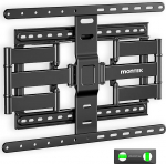 monTEK Ultra Slim TV seinakinnitus 43"-90" teleritele, t&auml;isliikuv telerihoidik kuni 130lbs, p&ouml;&ouml;rlev teleri seinakinnitus, Max VESA 600x400mm, sobib 16" 18"