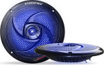 STUDIOFINIX 6,5" merek&otilde;larid - 2-kordne Ultra Slim Dual Driver veekindel sinine LED-valgustus (must, 1 paar)
