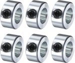hankimise kaart 6 tk komplekt kruvikraanid, 3/8 "Bore, tsingitud s&uuml;sinikterasest v&otilde;llih&uuml;lsid, 3/4" OD, 3/8" laius, lukustus telje krae klamber (&otilde;&otilde;nes, kergekaaluline)