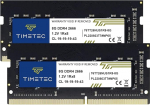 Timetec 16GB KIT (2x8GB) DDR4 2666MHz (DDR4-2666) PC4-21300 (PC4-2666V) Non-ECC Unbuffered 1.2V CL19 1Rx8 Single Rank 260 Pin SODIMM S&uuml;learvuti s&uuml;learvuti arvuti m&auml;lumooduli uuendamine