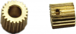 ZGF-BR 2 tk 0,5 m 22T aukude hammasratas 5/6/6,35 mm PTZ rocker arm mootori hammasrataste jaoks (augu l&auml;bim&otilde;&otilde;t: 6,35 mm, hammaste arv: 22 hammast)