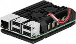 Makerhawk aktiivne jahutusjuhtum, metallist alumiiniumisulamist korpus kahekordse ventilaatoriga, sisseehitatud jahutusradiaator, roostevaba, &uuml;hildub Raspberry Pi 2B / 3B / 3B-ga