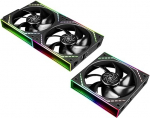 TR-Thermalright TL-M12Q X3 120mm CPU PWM ventilaator Juhtmevaba &uuml;hendamine 2000RPM Vaikne jahutus Must CPU jahutusventilaator 3 Pack Infinite Mirror Light Effect ARGB V&otilde;ib kasutada koos korpuse / CPU jahutajaga