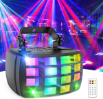 LED Stage Lighting Party Light, DMX512 2-in-1 RGB Disco Light, Disco Light, Party Lights, muusika juhitav kaugjuhtimispuldiga, Derby Light, DJ Disco Lights for Party, Club, Bar, Home, Christmas, Halloween