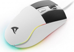 Sharkoon Skiller SGM35 valge optiline m&auml;nguhiir RGB PBT nuppudega