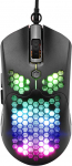 RGB m&auml;nguhiir 65G kerge Honeycomb Ultra Light Ultraweave kaabel 26 RGB taustavalgustusega programmeeritav draivi 7 nuppu optiline hiir PAW3325 12000 DPI sensorile
