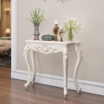 Vintage konsoollaud, valge konsoollaud esikusse, puidust m&ouml;&ouml;bel elutuppa, esikusse, koridori ja fuajeesse (h&otilde;bedane, 80 cm)