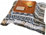Chabudai laud, Kotatsu k&uuml;ttekeha, Kotatsu tekk, 4-osaline komplekt koos rippuva k&uuml;ttekehaga, futon, pehme vaip, puidust laud, Tatami kohvi tee multifunktsionaalne t&auml;ispuidust madal laud, Jaapani laud i