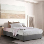 Talamo Italia - Camilla Hall Kahekohaline riidest voodi - 100% Made in Italy - K&uuml;ljelt avatav - Sobib madratsile 120 x 190 cm